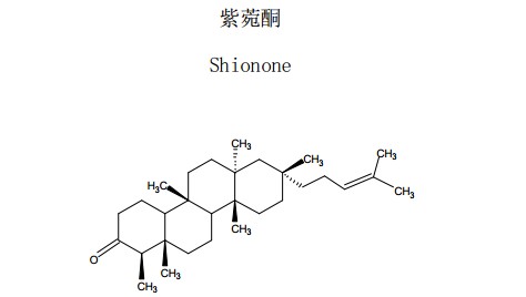紫菀酮中药化学对照品分子结构图