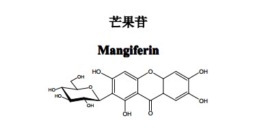 芒果苷中药化学对照品分子结构图