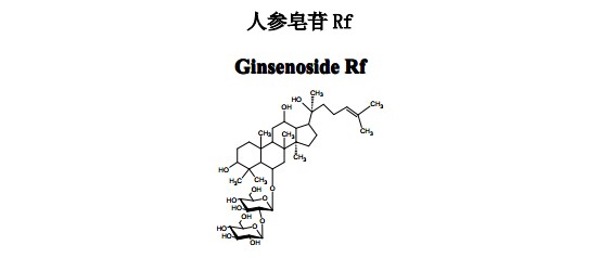 人参皂苷Rf中药化学对照品分子结构图