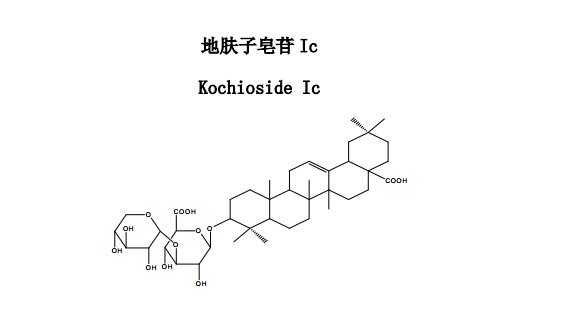 地肤子皂苷Ic中药化学对照品分子结构图