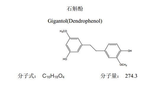 石斛酚（Gigantol(Dendrophenol)）对照品