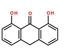 地蒽酚分子结构图