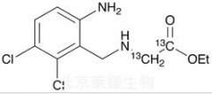 Ethyl 2-(6-Amino-2,3-dichlorobenzyl)glycine-13C2 (Anagrelide Impurity A)