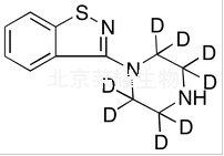 3-(1-哌嗪基)-1,2-苯并异噻唑-d8标准品