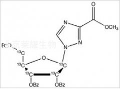 1-(2,3,5-Tri-O-benzoyl-β-D-13C5-ribofuranosyl)-1,2,4-triazole-3-carboxylicAcidMethylEster