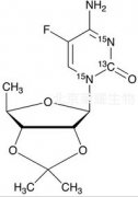 5’-Deoxy-2’,3’-O-isopropylidene-5-fluorocytidine-13C,15N2