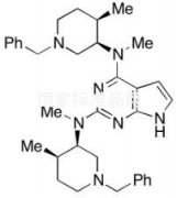 N,N’-Bis(3R,4R)-1-benzyl-4-methylpiperidin-3-yl-N,N’-dimethyl-7-deazapurine-2,6-diamine