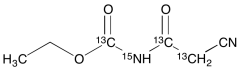 N-Cyanoacetylurethane-13C3,15N2