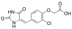 {2-Chloro-4-[(E)-(2,5-dioxoimidazolidin-4-ylidene)methyl]phenoxy}acetic Acid