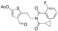 5-(2-(N-(Cyclopropanecarbonyl)-2-fluorobenzamido)ethyl)-4-formylthiophen-2-yl Acetate