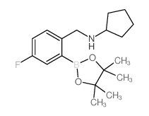 2-(Cyclopentylamino)methyl-5-fluorophenylboronic acid, pinacol ester