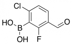 6-Chloro-2-fluoro-3-formylphenylboronic acid