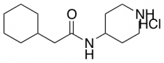 2-cyclohexyl-N-(piperidin-4-yl)acetamide hydrochloride