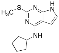 4-CYCLOPENTENYLAMINO-2-METHYLTHIOPYRROLO[2,3-d]PYRIMIDINE