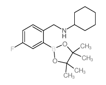 2-(Cyclohexylaminomethyl)-5-fluorophenylboronic acid, pinacol ester