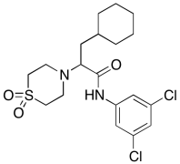 3-Cyclohexyl-N-(3,5-dichlorophenyl)-2-(1,1-dioxo-1lambda6-thiomorpholin-4-yl)propanamide