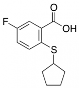 2-(cyclopentylsulfanyl)-5-fluorobenzoic acid