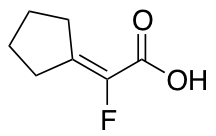 2-cyclopentylidene-2-fluoroacetic acid
