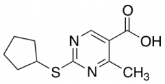 2-(Cyclopentylsulfanyl)-4-methylpyrimidine-5-carboxylic Acid