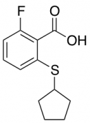 2-(Cyclopentylsulfanyl)-6-fluorobenzoic Acid