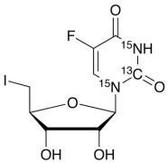 5&rsquo;-Deoxy-5&rsquo;-iodo-5-fluorouridine-13C,15N2 ,  &gt;95%