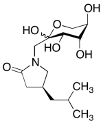 1-Deoxy-1-[(4S)-4-(2-methylpropyl)-2-oxo-1-pyrrolidinyl]-D-tagatopyranose     (&alpha;