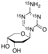 2-Deoxy-D-&beta;-ribopyranosyl-5-azacytosine-15N4