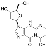 3-(2-Deoxy-&beta;-D-erythro-pentofuranosyl)-4,6,7,8-tetrahydro-8-hydroxypyrimido[1,2-a