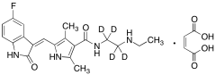 N-Desethyl Sunitinib-d4 Maleate