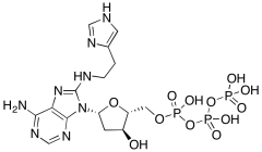 2'-Deoxy-8-[[2-(1H-imidazol-4-yl)ethyl]amino]adenosine 5'-(Tetrahydrogen Triphosphate)