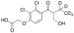 2-Desmethylene-2-hydroxymethyl Ethacrynic Acid-d5