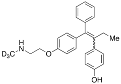 N-Desmethyl-4&rsquo;-hydroxy Tamoxifen-d3 (E/Z Mixture)