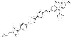 Des-(2-butyl) N-Allyl Itraconazole