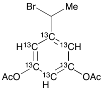 1-(3,5-Diacetoxyphenyl)-1-bromoethane-13C6