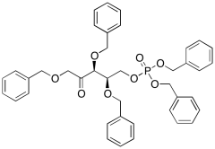 Dibenzyl ((2R,3S)-2,3,5-Tris(benzyloxy)-4-oxopentyl) Phosphate