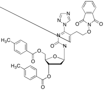 1-(3,5-Di-O-(p-toluoyl)-&beta;-D-2-deoxyribofuranosyl)-5-(2-(phthalimidooxy)ethyl)-4-(