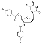 3,5-Di-O-p-chlorobenzoyl &alpha;,&beta;-Floxuridine