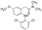 2-[(2&rsquo;,6&rsquo;-Dichlorophenyl)amino]-5-methoxyphenyl-N,N-dimethylacetamide
