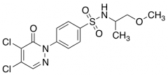 4-(4,5-Dichloro-6-oxo-1,6-dihydropyridazin-1-yl)-N-(1-methoxypropan-2-yl)benzene-1-sulfona