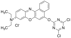 9-Diethylamino-5-(4,6-dichloro-s-triazinyl)-9H-benzo[a]phenoxazine Chloride