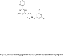 6-(1-(3,5-Difluorobenzyl)piperidin-4-yl)-2-(pyridin-2-yl)pyrimidin-4(1H)-one