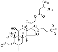 21-Desacetyl-21-isovaleroyl-d3 Difluprednate