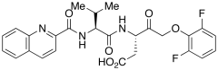 (3S)-5-(2,6-Difluorophenoxy)-3-[[(2S)-3-methyl-1-oxo-2-[(2-quinolinylcarbonyl)amino]butyl]