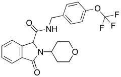 2,3-Dihydro-3-oxo-2-(tetrahydro-2H-pyran-4-yl)-N-[[4-(trifluoromethoxy)phenyl]methyl]-1H-I