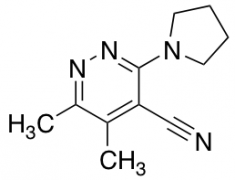 5,6-Dimethyl-3-(pyrrolidin-1-yl)pyridazine-4-carbonitrile