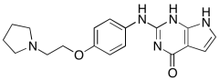 3,7-Dihydro-2-[[4-[2-(1-pyrrolidinyl)ethoxy]phenyl]amino]-4H-pyrrolo[2,3-d]pyrimidin-4-one