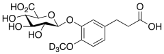 Dihydro Isoferulic Acid-d3 3-O-&beta;-D-Glucuronide