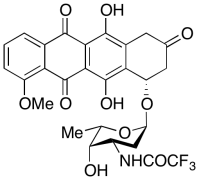 (S)-3,4-Dihydro-5,12-dihydroxy-7-methoxy-4-[[2,3,6-trideoxy-3-[(trifluoroacetyl)amino]-&am