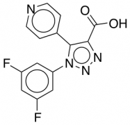 1-(3,5-difluorophenyl)-5-pyridin-4-yl-1H-1,2,3-triazole-4-carboxylic acid