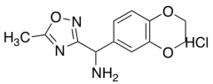 2,3-dihydro-1,4-benzodioxin-6-yl(5-methyl-1,2,4-oxadiazol-3-yl)methanamine hydrochloride